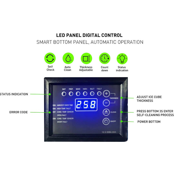 30'' Air Cooled Modular Cube Ice Machine 500lbs