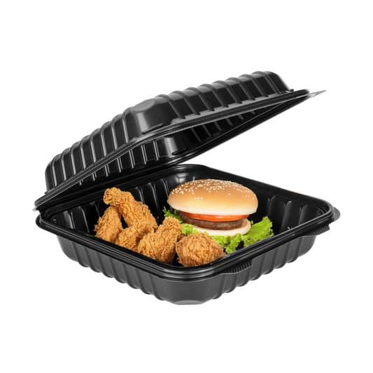 DG801 Black Container with food