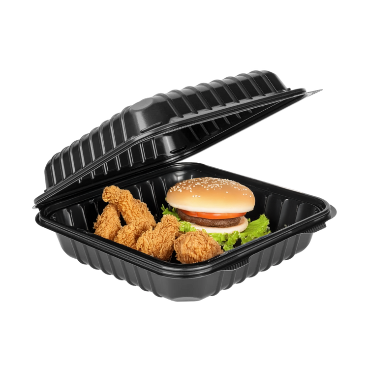 DG801 Black Container with food