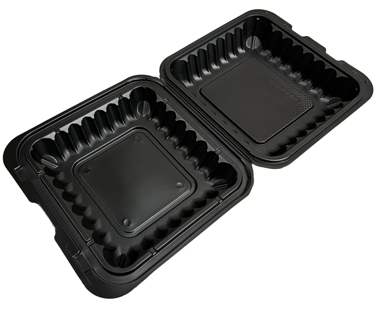 DG801 Black container open from side top