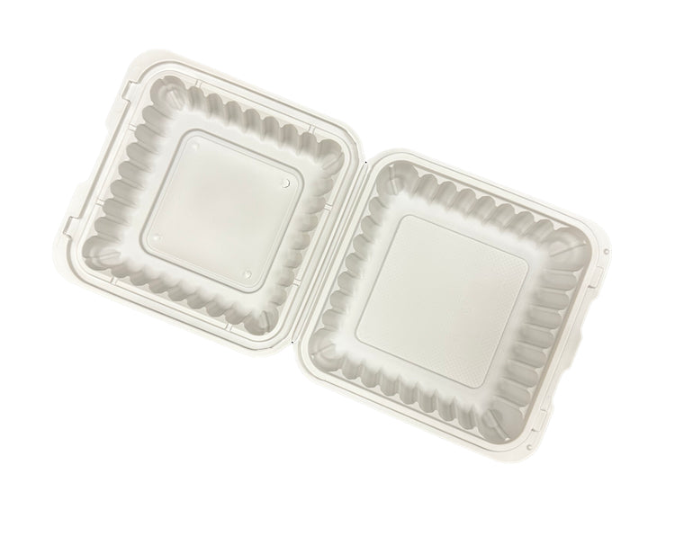 white 1 compartment container top