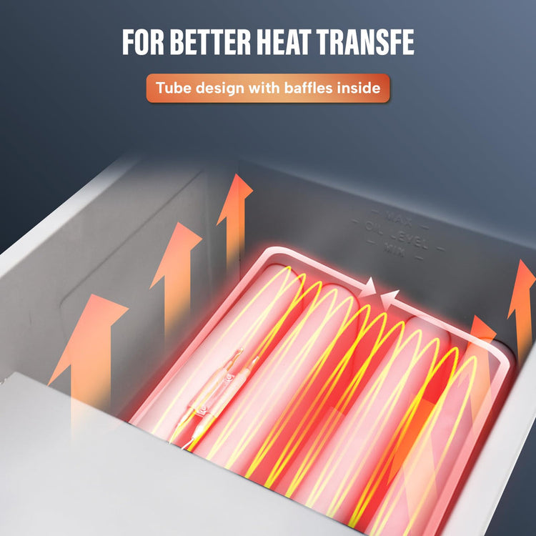 Commercial Deep Fryer, During 43-50 lb. Stainless Steel Commercial Gas Floor Fryer with Casters - 120,000 BTU