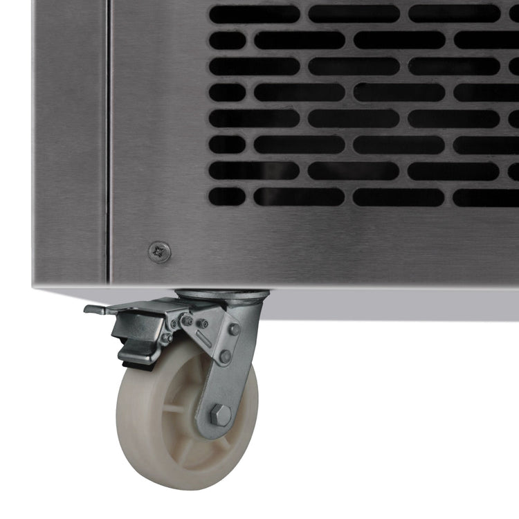 36 in. Commercial Bakery Display Case, Curved Glass Stainless Steel Refrigerated Bakery Display Case