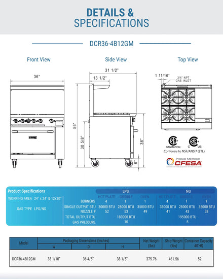 DCR36-4B12GM