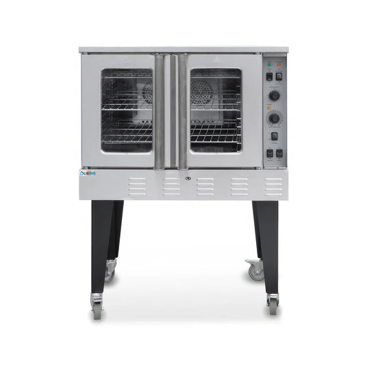 Commercial oven on wheels with a white background